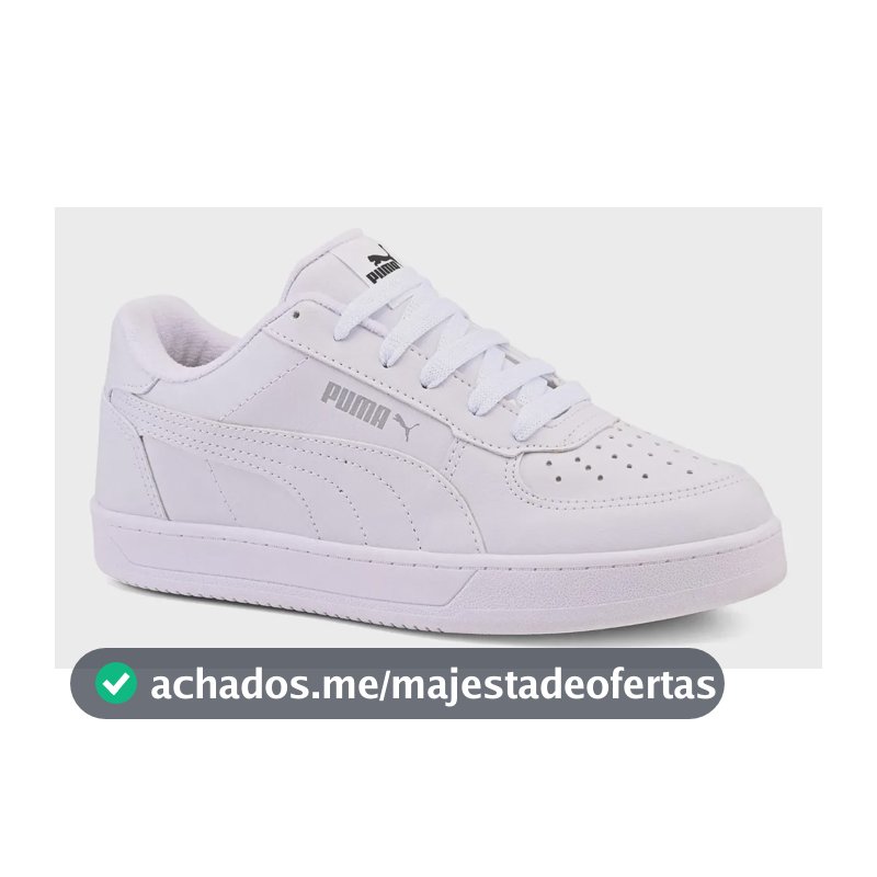 Tênis Puma Caven Masculino Original Macio Casual Leve Full Branco Animal Print 43 Br