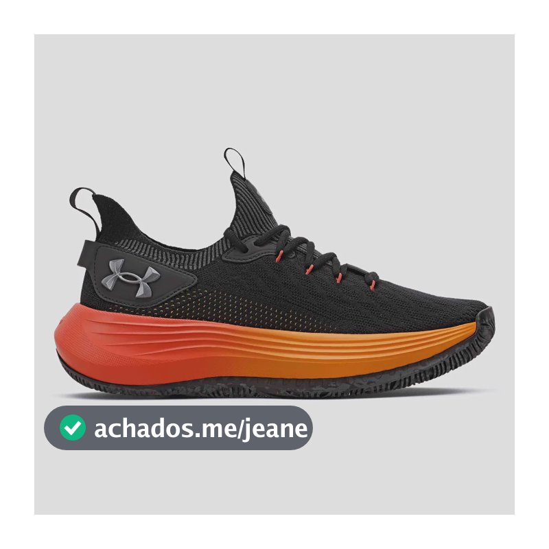 Tênis Masculino Hooper Under Armour Black/lavared/metpewter Liso 38