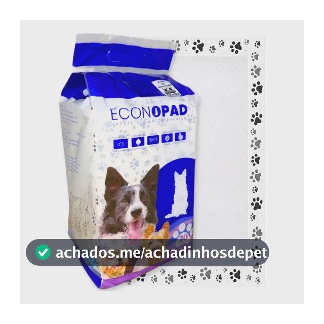 Tapete Higiênico Sanitário Cães 30un 90x60 Econopad Branco Branco