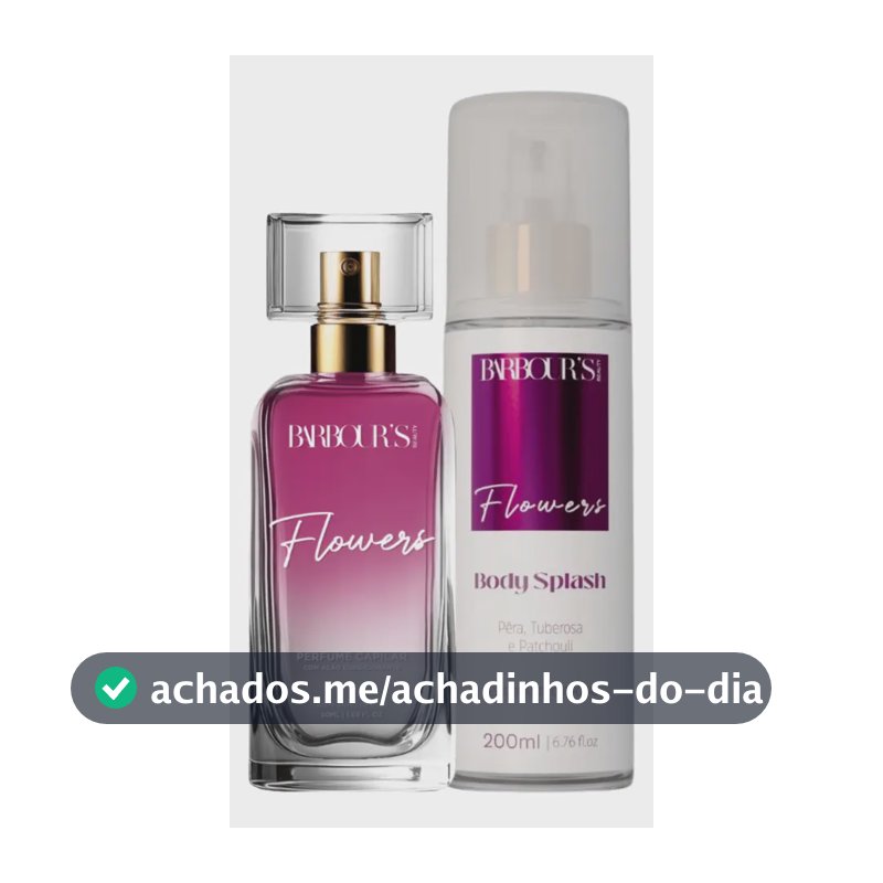 Perfume Capilar E Body Splash Flowers Barbour's Beauty