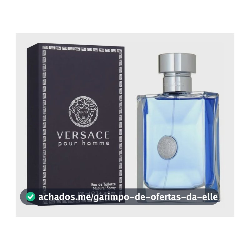 Perfume Versace Pour Homme Eau de Toilette Amadeirado Oriental 200ml