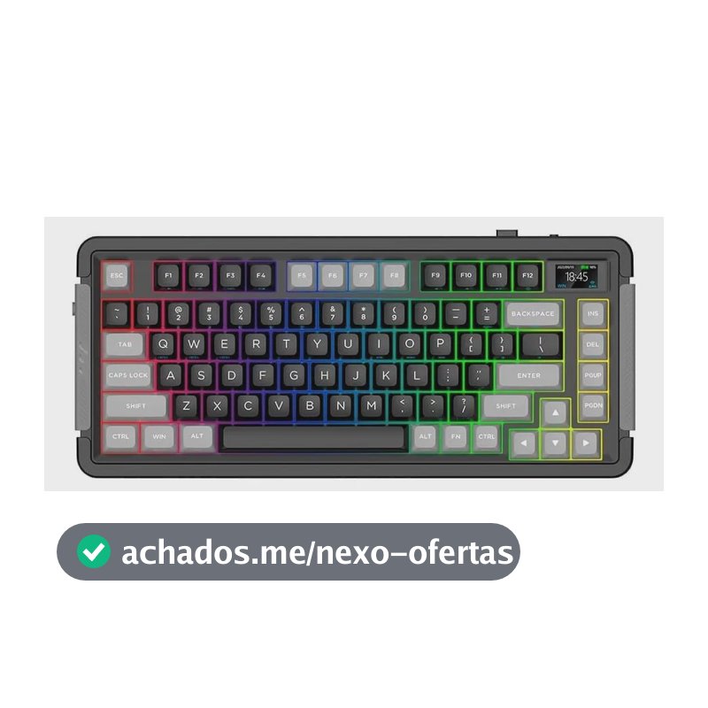 Teclado Mecânico Aplus Zion Lcd Bluetooth Switch Gateron