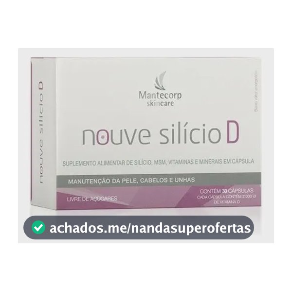 Suplemento em cápsula Mantecorp Nouve Silício D Sem sabor de 30 un