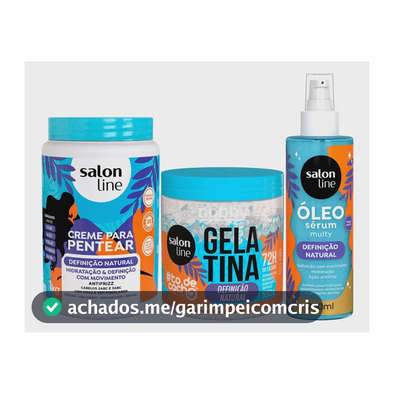 Kit Completo Definição Natural Salon Line 3un Antifrizz