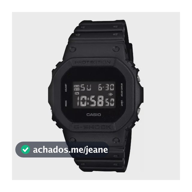 Relógio Casio Masculino G-shock Digital Preto Dw-5600bb-1dr Preto