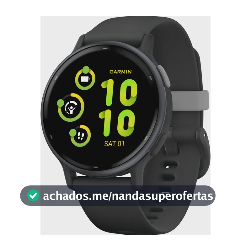 Smartwatch Garmin Vívoactive Vivoactive 5 Tela De 1.2  Com P Preto Milanês