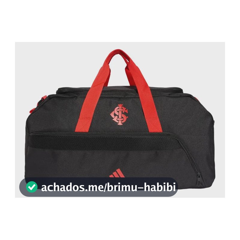 Mala Duffel Internacional adidas Preto