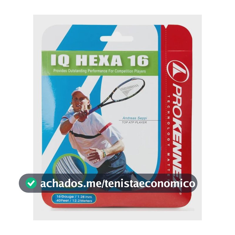 Corda Pro Kennex Iq Hexa 1.28 Mm - Set Individual 12.8 Cm Preto