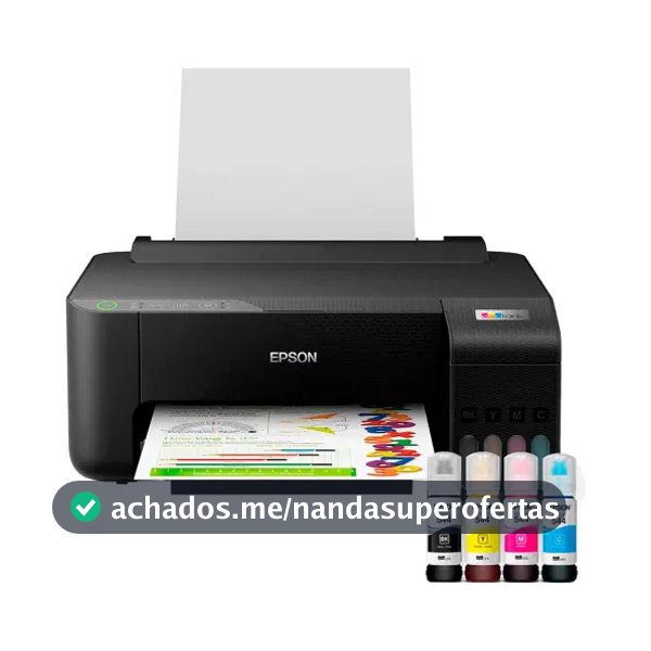 Impressora Epson Ecotank L1250 Tanque De Tinta Colorida Cor Preto