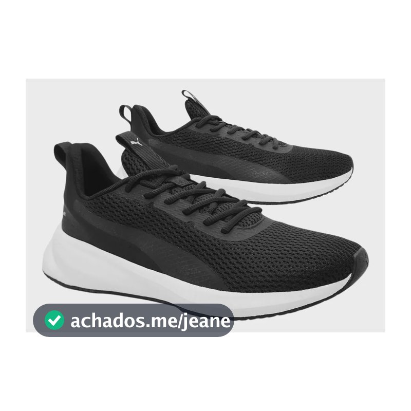 Tênis Puma Original Flyer Lite 3 Treino Academia Corrida Preto/preto/prata 41 Br
