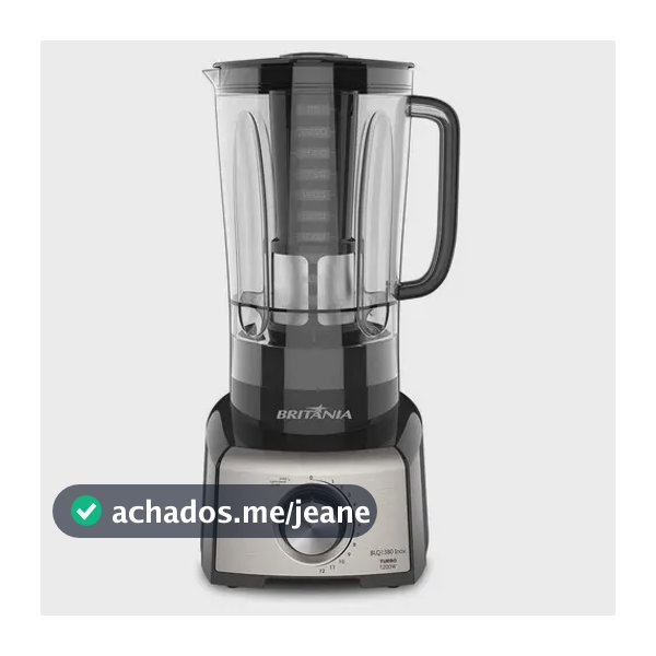 Liquidificador Blq1380p Pro Maxx 6 Inox 3l 1200w Britânia Cor Preto