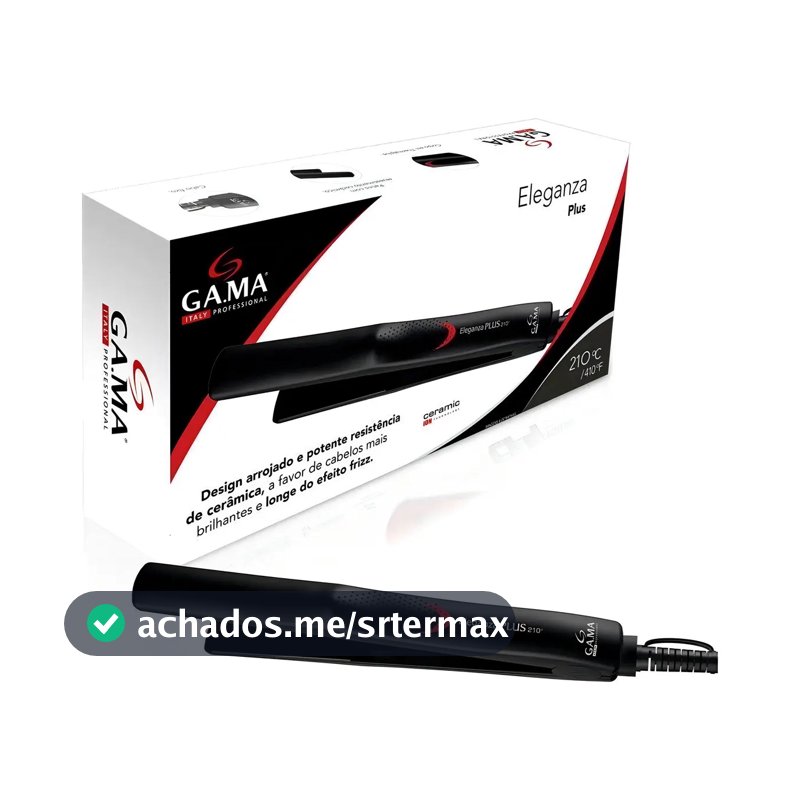 Prancha Chapinha Eleganza Plus 210°c Gama Bivolt