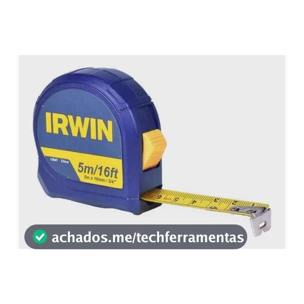 Trena Standard 5 Metros Com Trava Iw13947 Irwin