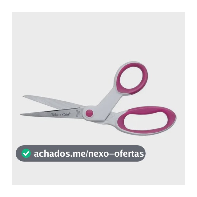 Tesoura Infinite Plus 21,2 Cm Toke E Crie Cabo Emborrachado