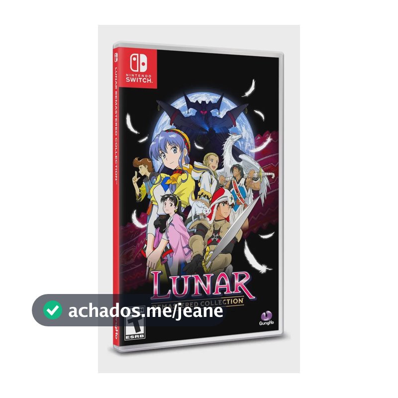 Lunar Remastered Collection Switch Midia Fisica