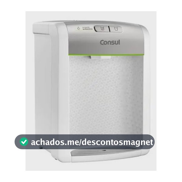 Purificador De Água Consul refrigerado Natural E Gelada com proteção antibactérias Bivolt Consul Branco - CPB34ASVNA