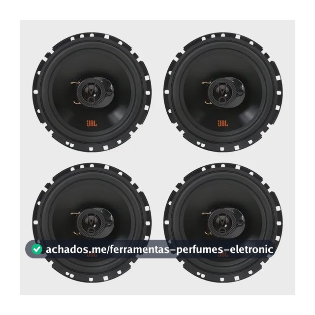 Kit 4 Falantes 6 Polegadas Jbl 6trfx55 Triaxial 220w 4 Ohms Cor Preto