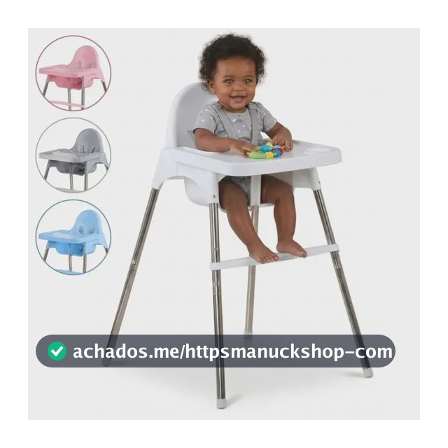Cadeira De Refeição Portátil Para Bebê Alimentação Infantil Branco