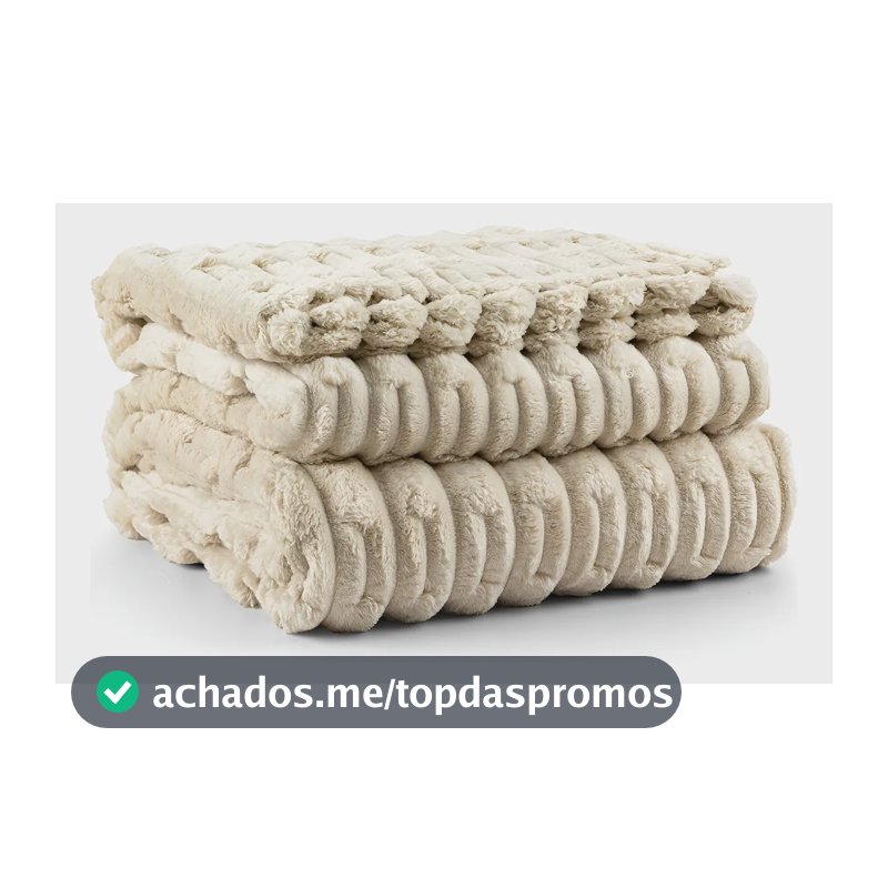 Cobertor Coberta Manta Polar Queen Ultrasoft 2,40m X2,20m Cor Almond