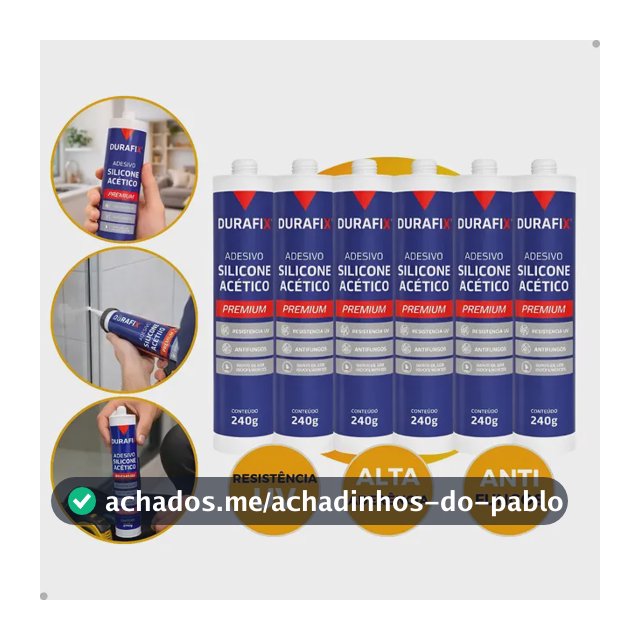 Silicone Acético Vedação Construção Vidro Box Profissional