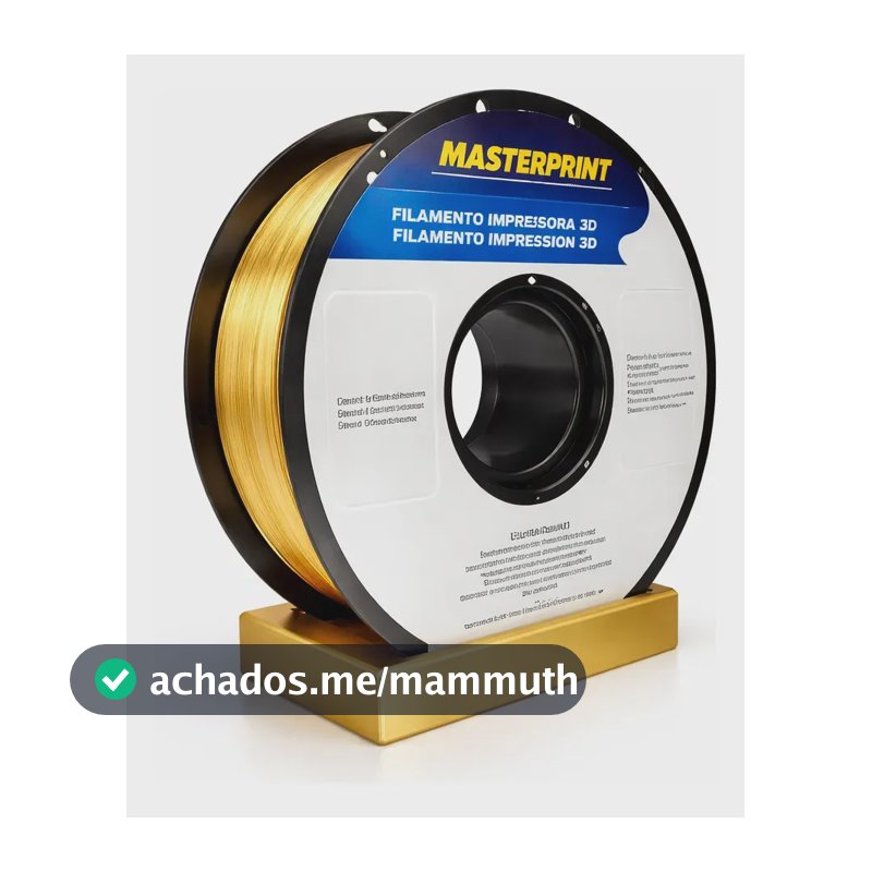 Filamento Pla Cores Impressão 3d 1kg1,75 Masterprint Dourado-silk