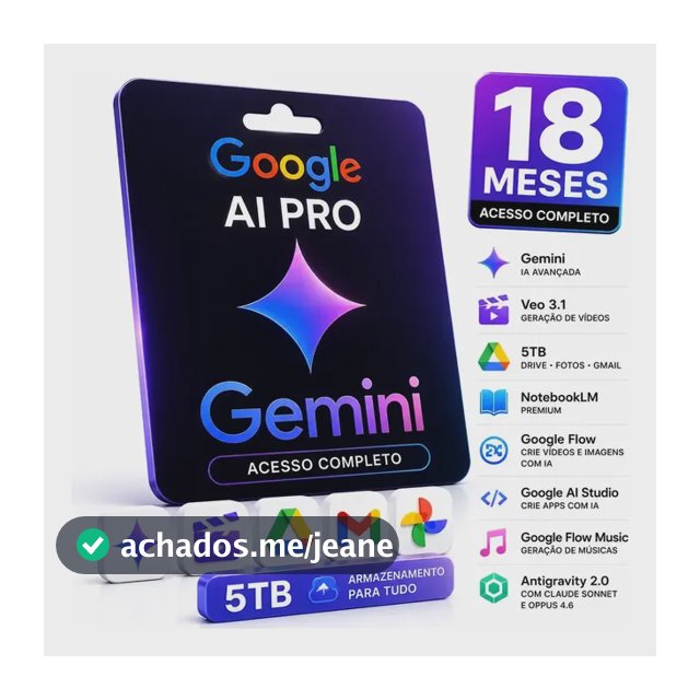 Google Gemini Ai Pro 18 Meses Oferta