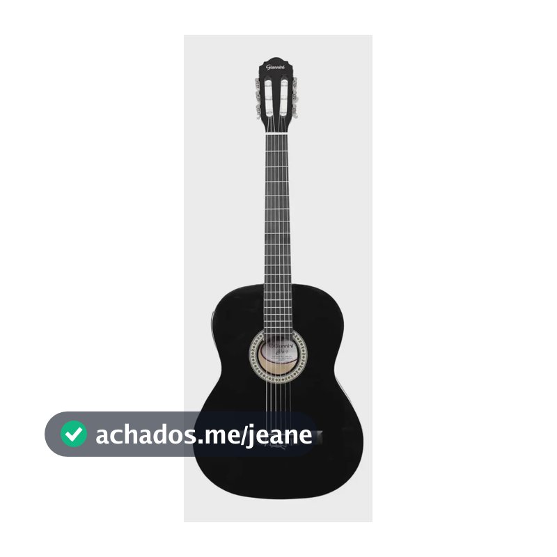 Violão Eletroacústico Giannini N-14 Eq Cor N-14 Eq Bk Orientação da mão Destro