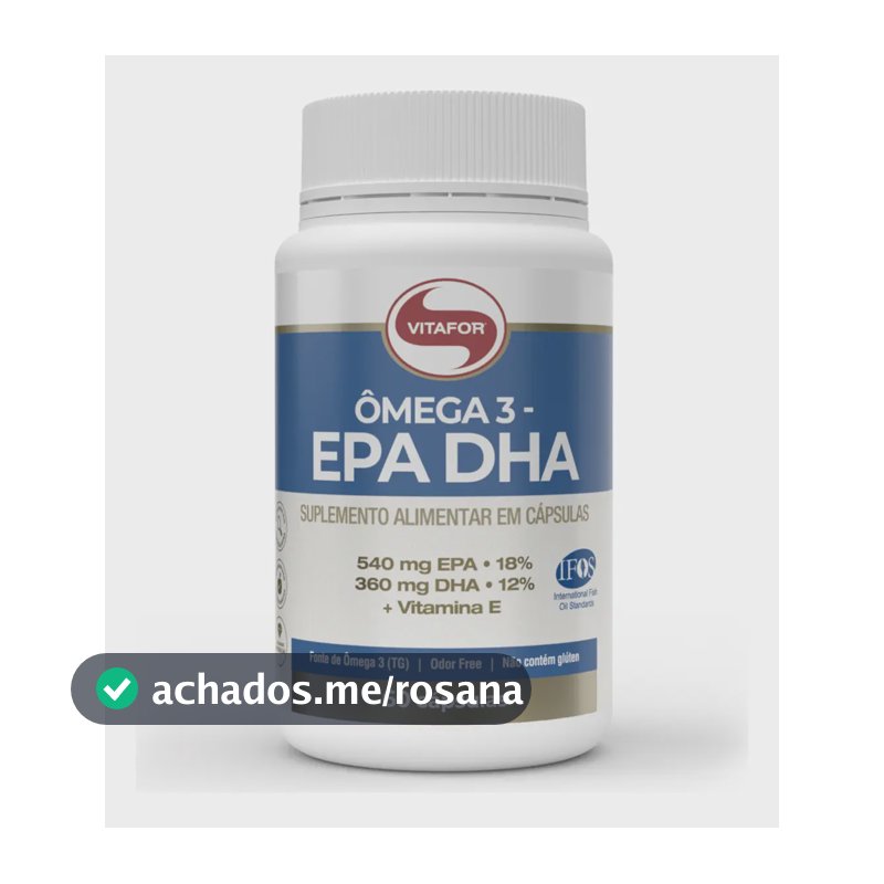 Suplemento Ômega 3 Epa Dha 60 Cápsulas Vitafor