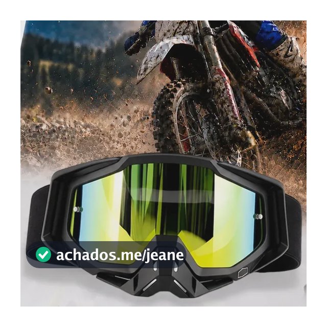 Kit Óculos de Motocross com 4 Lentes para Trilha e Enduro