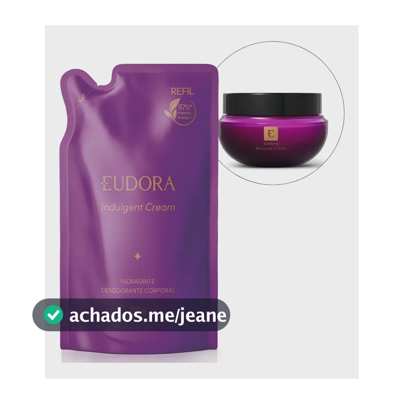 Refil Creme Hidratante Eudora Roxo Indulgent Cream