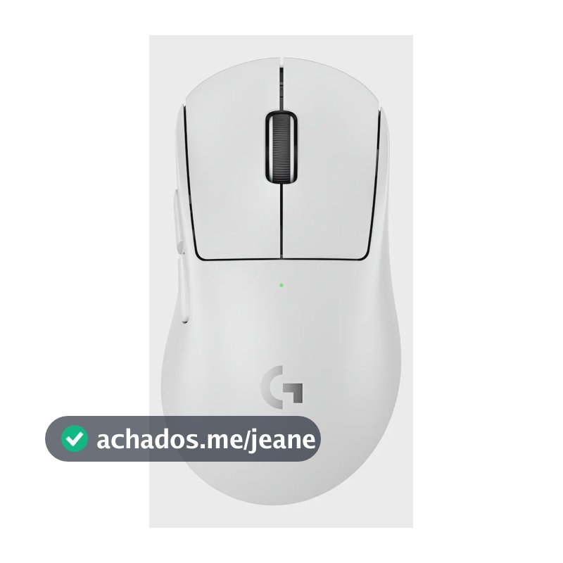 Mouse Gamer Sem Fio Logitech Pro X Superlight 2 Dex Cor Branco