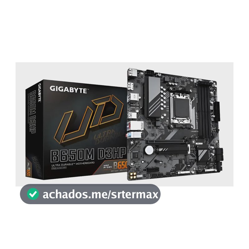 Placa-mãe Gigabyte B650m D3hp 4x Ddr5 Am5 Matx M.2 Preto Única