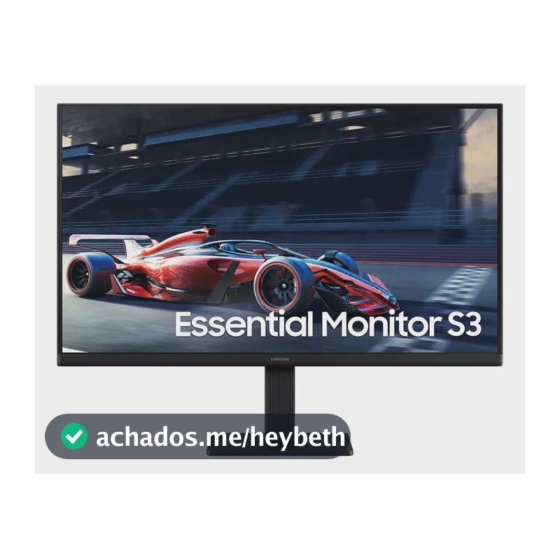Monitor Gamer Samsung 24" FHD,100 Hz, HDMI, VGA,Preto, S3