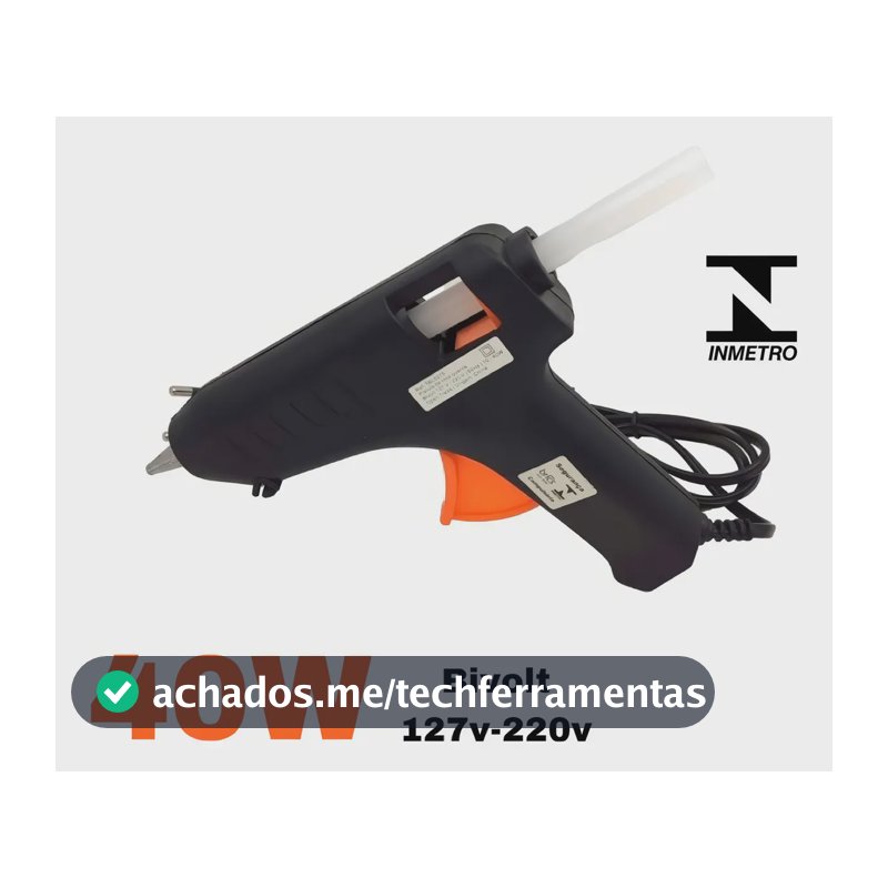 Pistola Cola Quente 40w Grande Profissional Bastão