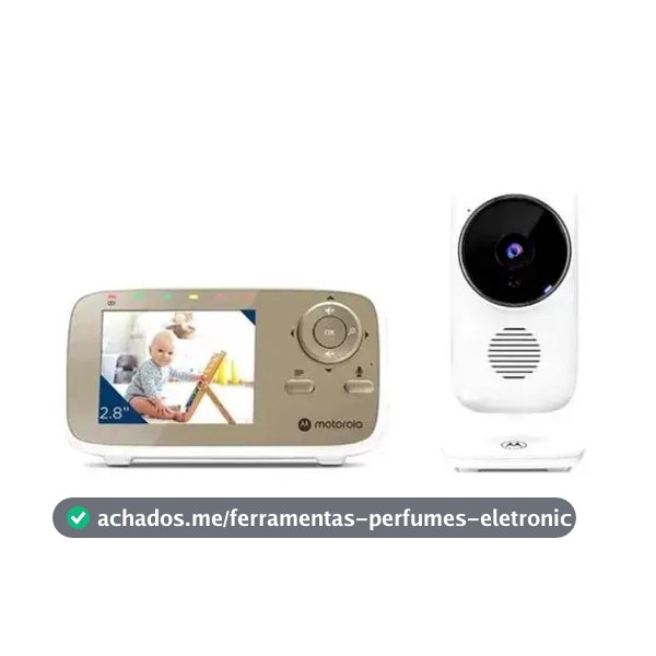 Motorola VM483 babá eletrônica tela 2.8 Lcd com zoom digital cor branco