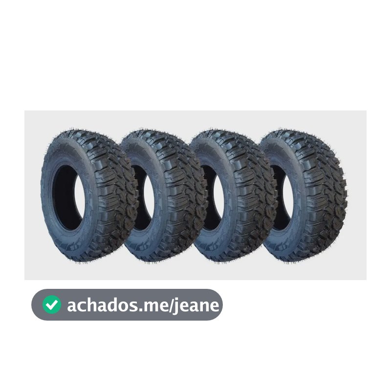Kit 4 Pneu 265/65/17 Remold Com Borracha Vipal E Garantia R