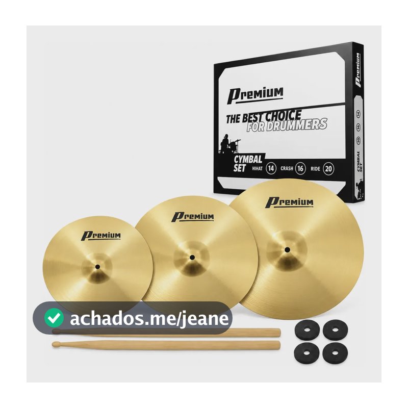 Kit De Pratos Premium By Zeus - 14/16/20 Kitsound7