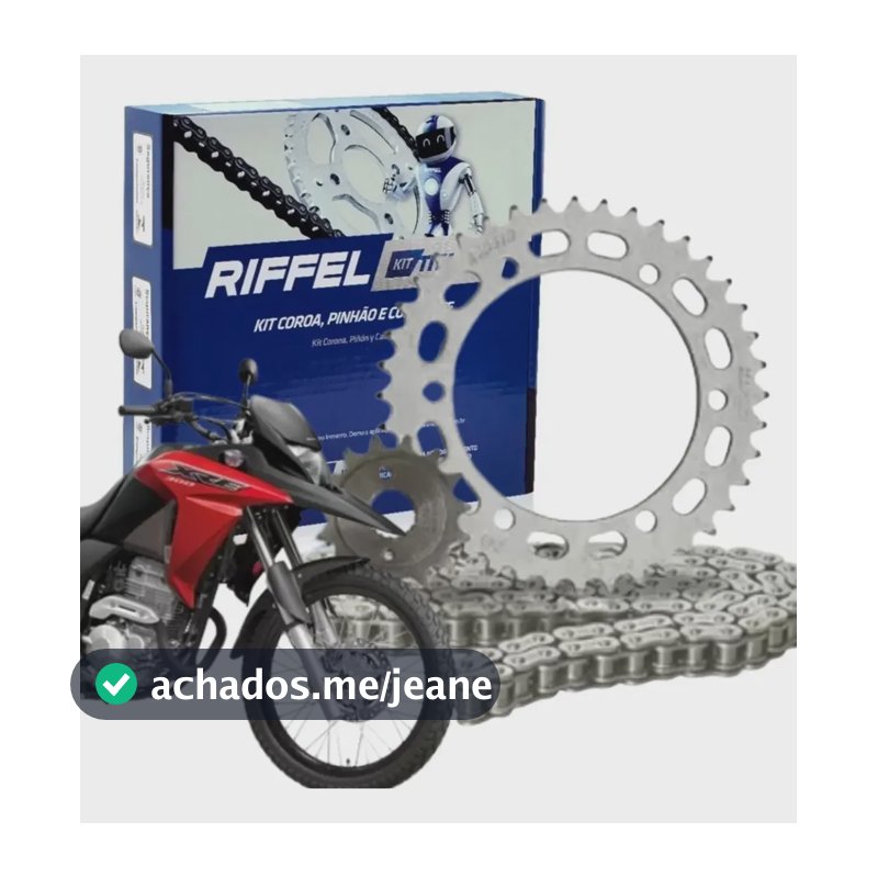 Kit Relação Xre 300 2010 2011 2012 2013 2014 Sem Retentor