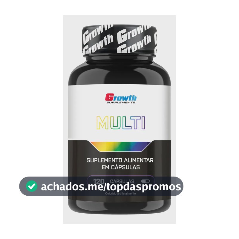 Multivitamínico Growth Supplements em cápsula Sem sabor x 100g de 120 un
