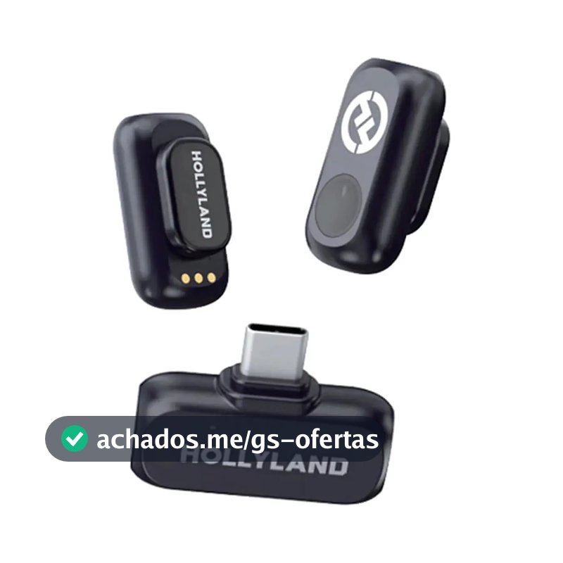 Microfone Lark A1 Hollyland Mini Usb-c Preto