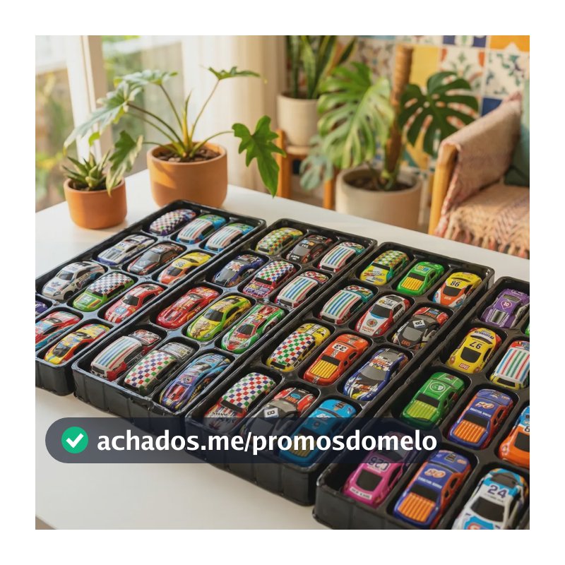 Kit 48 Carrinhos Miniatura Fricção Caixa Pista Sortidos 1:64 Cor Aleatória