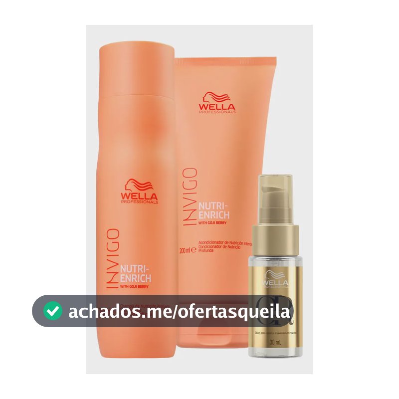 Wella Nutri-enrich Sh 250ml+cond 200ml+oil Reflections 30ml