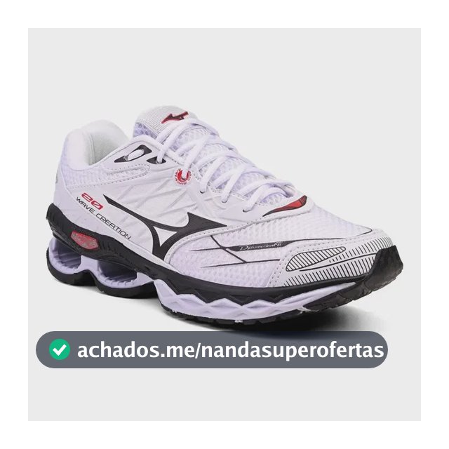Tênis Mizuno Wave Creation Original Macio Corrida Promoção Branco 41 Br