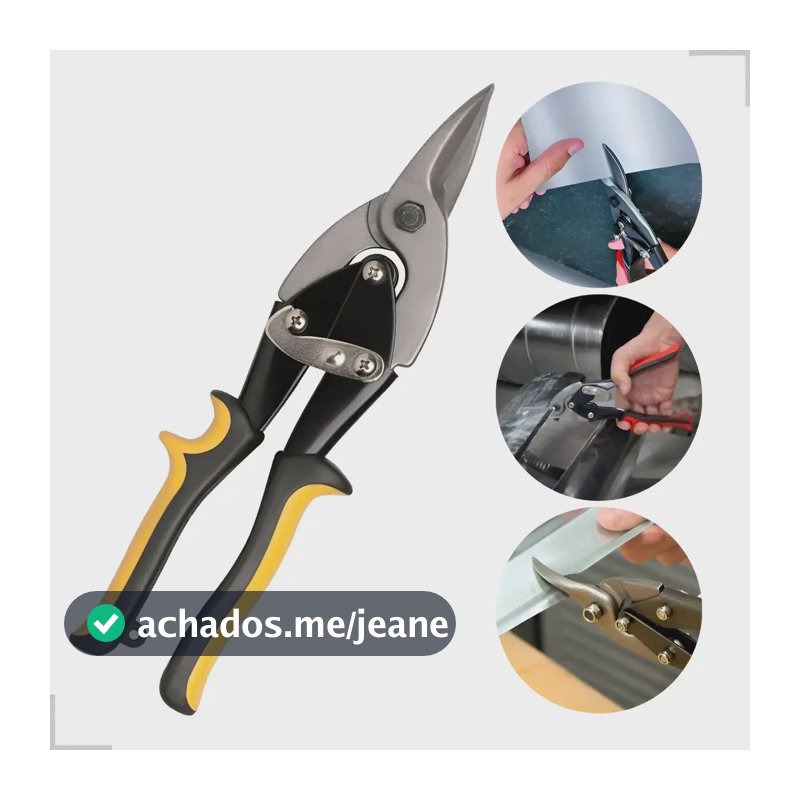 Tesoura Para Corte De Perfil Drywall E Chapas De Metal Não Informado Preto/amarelo