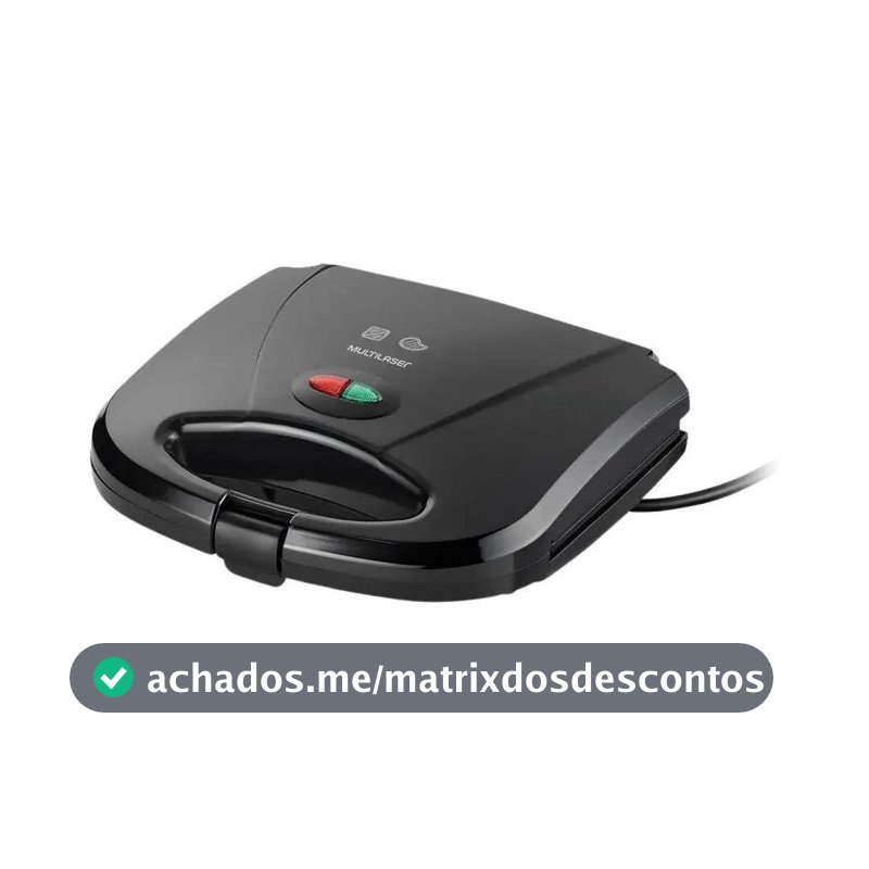 Sanduicheira Multilaser Grill Gourmet 750w Preta Ce043 Cor Preto