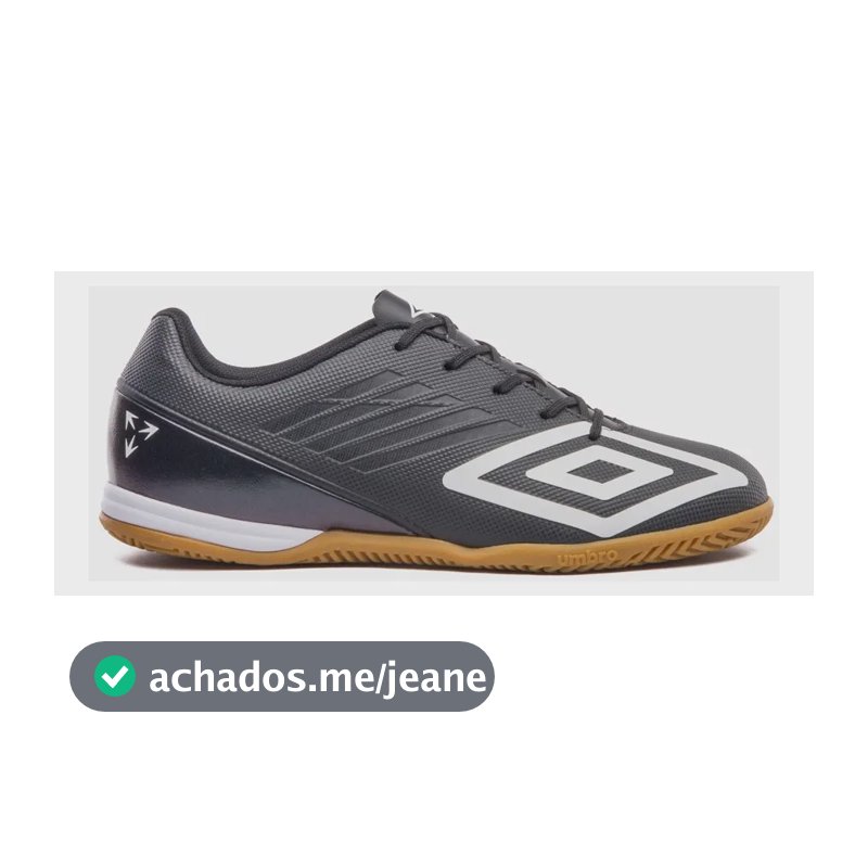 Chuteira Futsal  Velocita Decimo Club Umbro Preto/branco/furtacor 41 Br