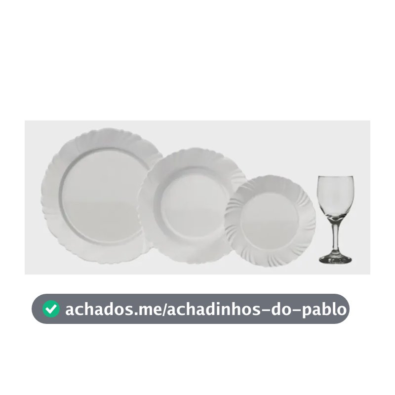 Conjunto Jantar Nadir Opaline Branco 16 Peças Vidro Temperado