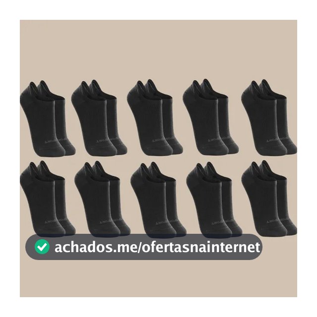 Kit 10 Pares De Meias Lupo Soquete Invisível Sport