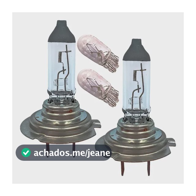 Kit Lampada Farol Baixo E Lanterna Foco Duplo H7 T10