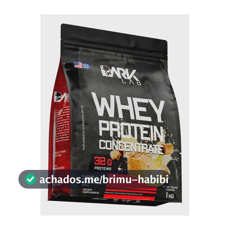 Whey Protein Concentrado 1kg Dark Lab Sabor Paçoca